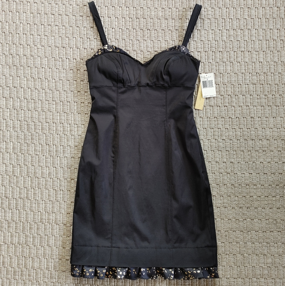 SEXY Guess Jeans Bodycon Mini Evening Dress Sz 3 - Picture 5 of 9